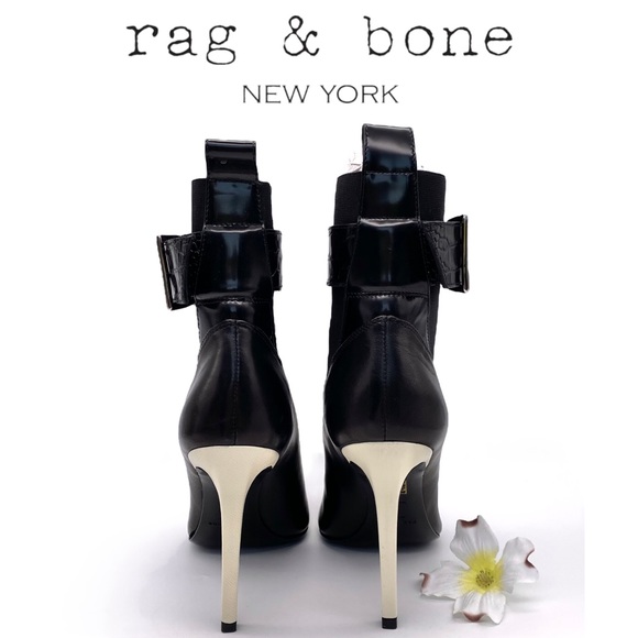 NIB Rag & Bone Wren Stiletto Leather Ankle Boot, 36.5/6.5 - Picture 8 of 15